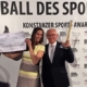 Friedhelm Großmann von Save me Konstanz e.V. erhält im April 2016 beim Ball des Sports den Sport-Award für das Save me Projekt "Integration durch Sport"