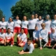 Die Fußballerinnen des Mädelstreffs gemeinsam mit Marion Woelki von Save me Konstanz e.V. bei "Kicken gegen Rassismus" am 30. Juni 2018