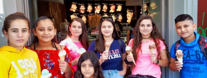 Geflüchtete in Überlingen im Rahmen des Save me Sommerprogramms 2019